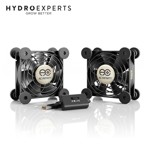 AC Infinity Multifan S5 USB Cooling Fan - Dual 80MM | 52 CFM | Ultra Quiet | Dual Ball Bearing