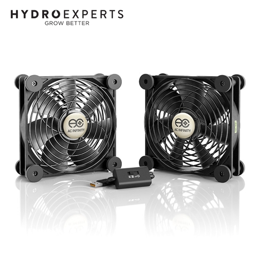 AC Infinity Multifan S7 USB Cooling Fan - Dual 120MM | 104 CFM | Ultra Quiet | Dual Ball Bearing