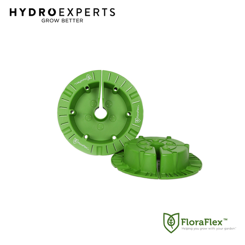 [6] x FloraFlex Round Flood & Drip Shield w/ Quicker Drippers - 9
