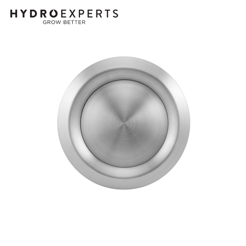 Fantech IDVSS Internal Duct Valve Round Grille 304 Stainless Steel - [Flange Size: 100MM (4