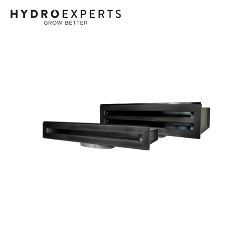 Fantech Single Slot Linear Slot Grille - [Colour: Black] | 150MM