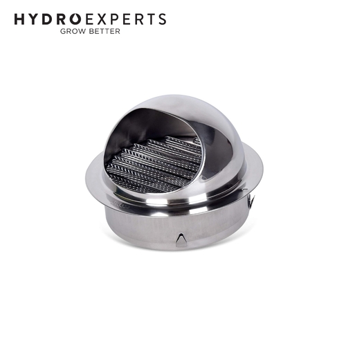 304 Stainless Steel External Wall Dome Grille / Vent - [Flange Size: 100MM (4