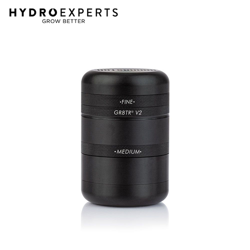 Kannastor GR8TR V2 Solid Body 56MM Herb Grinder - [Colour: Matte Black]