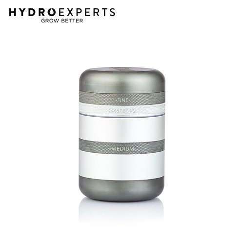 Kannastor GR8TR V2 Solid Body 56MM Herb Grinder - [Colour: Matte Silver]