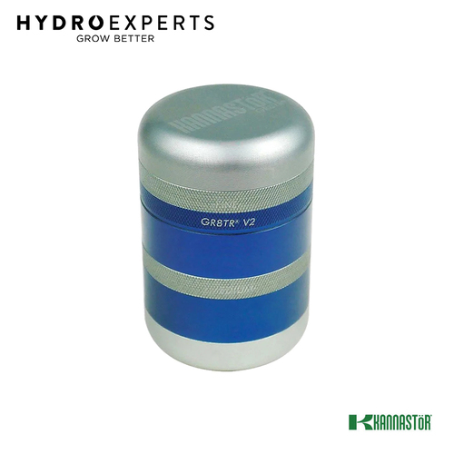 Kannastor GR8TR V2 Solid Body 56MM Herb Grinder - [Colour: Blue]