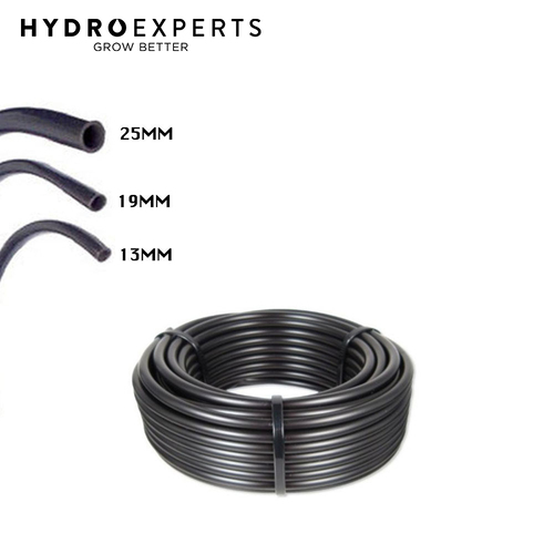 Polytube Black Tube Irrigation Fitting Hose - 25MM X 30M