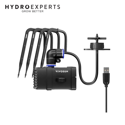Vivosun FlexFeed Drip Irrigation Kit for VGrow Smart | 42 GPH Pump | App-Controlled Watering