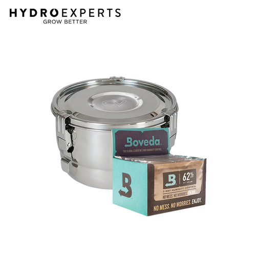 CVault Boveda Humidity Controlled Storage Combo - 4L | 12 x 67g 62% Boveda