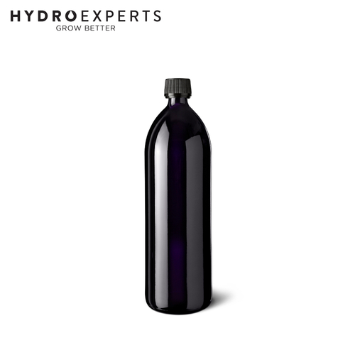Miron Glass Tincture Bottle & TPE Pipette - 1L | Violet Glass