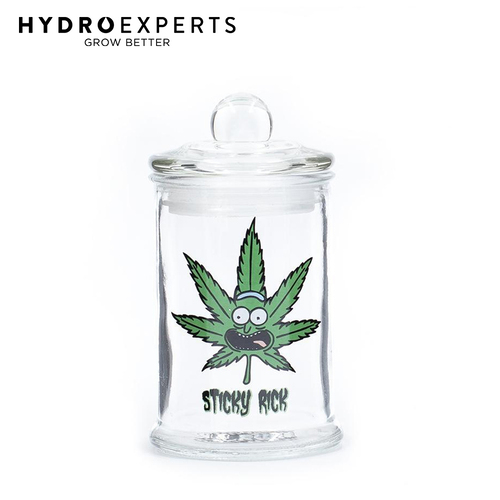 Stash Jar Sticky Rick - 150ML | Clear Glass Jar | Herb Storage