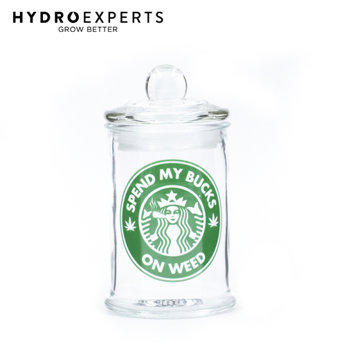 Stash Jar Spend My Bucks - 150ML | Clear Glass Jar | Herb Storage