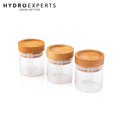 Ryot 3 Glass Jar Box w/ Beech Lid - [Colour: Clear]
