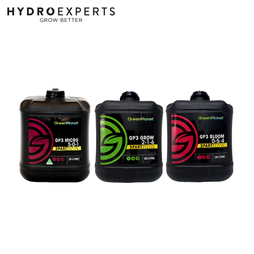 Green Planet Grow + Bloom + Micro - [Size: 3 x 20L Set]