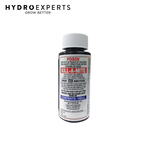 Growhard Australia Kill-A-Mite - 100ML | Use against Two Spotted & Red Spider Mites