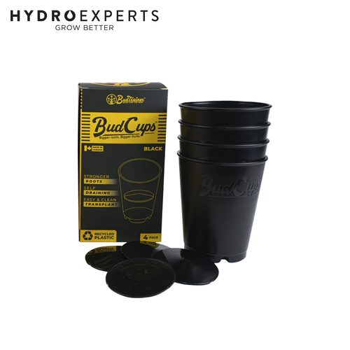 BudTrainer BudCups - Black | Self-Draining Containers