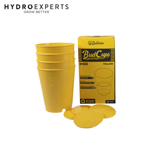 BudTrainer BudCups - Yellow | Self-Draining Containers