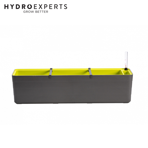 Plastia Berberis 80 Self-Watering Planter - Grey & Green