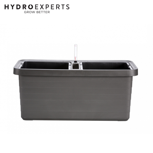 Plastia Berberis DUO 80CM Self-Watering Flower Box - Grey