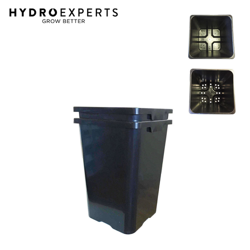 Square Flower 18L Pot with Hole + 24L Bucket Kit