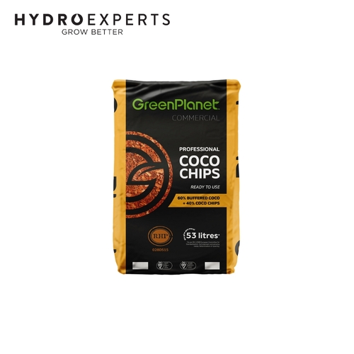 Green Planet Professional Coco Chips 60/40 - 53L Bag | RHP Certified | Triple-Washed