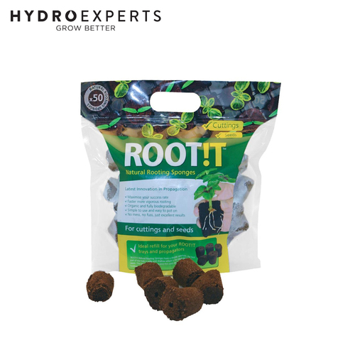 ROOT!T (RootIt) Natural Rooting Sponges - 50 Refill Bag
