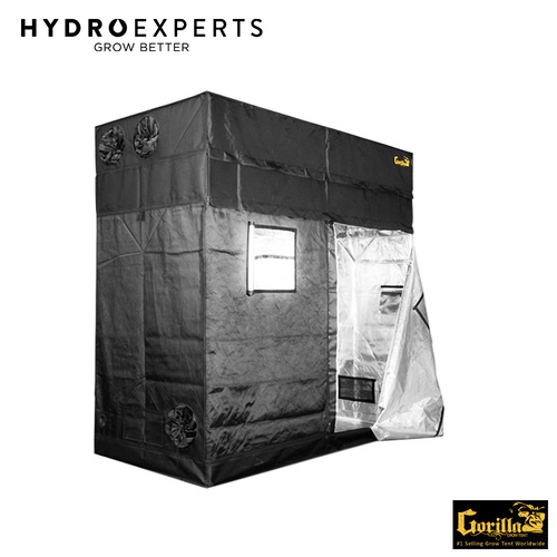 Gorilla Grow Hydroponic Tent GGT48 - 122CM x 245CM x (213CM - 244CM) Infrared Blocking