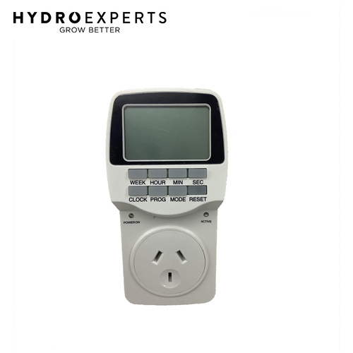 Hydro Axis Heavy Duty Digital Seconds Timer - 10 Amp | 1 Second Timer Intervals | 2400W