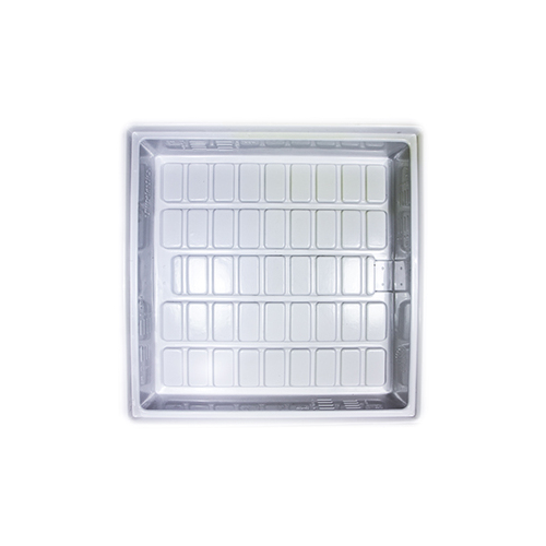 Duralastic White Flood and Drain Tray - 1380x1380x180MM | ABS plastic | Pick Up Only