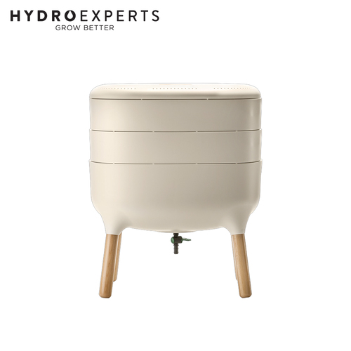 Plastia Urbalive Low Worm Farm Vermicomposter - Ivory