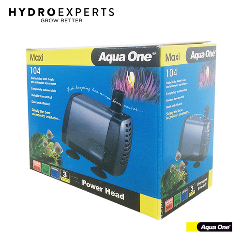 Aqua One Maxi Water Pump 104 - 2000L/H | 19MM Outlet Size | 30W